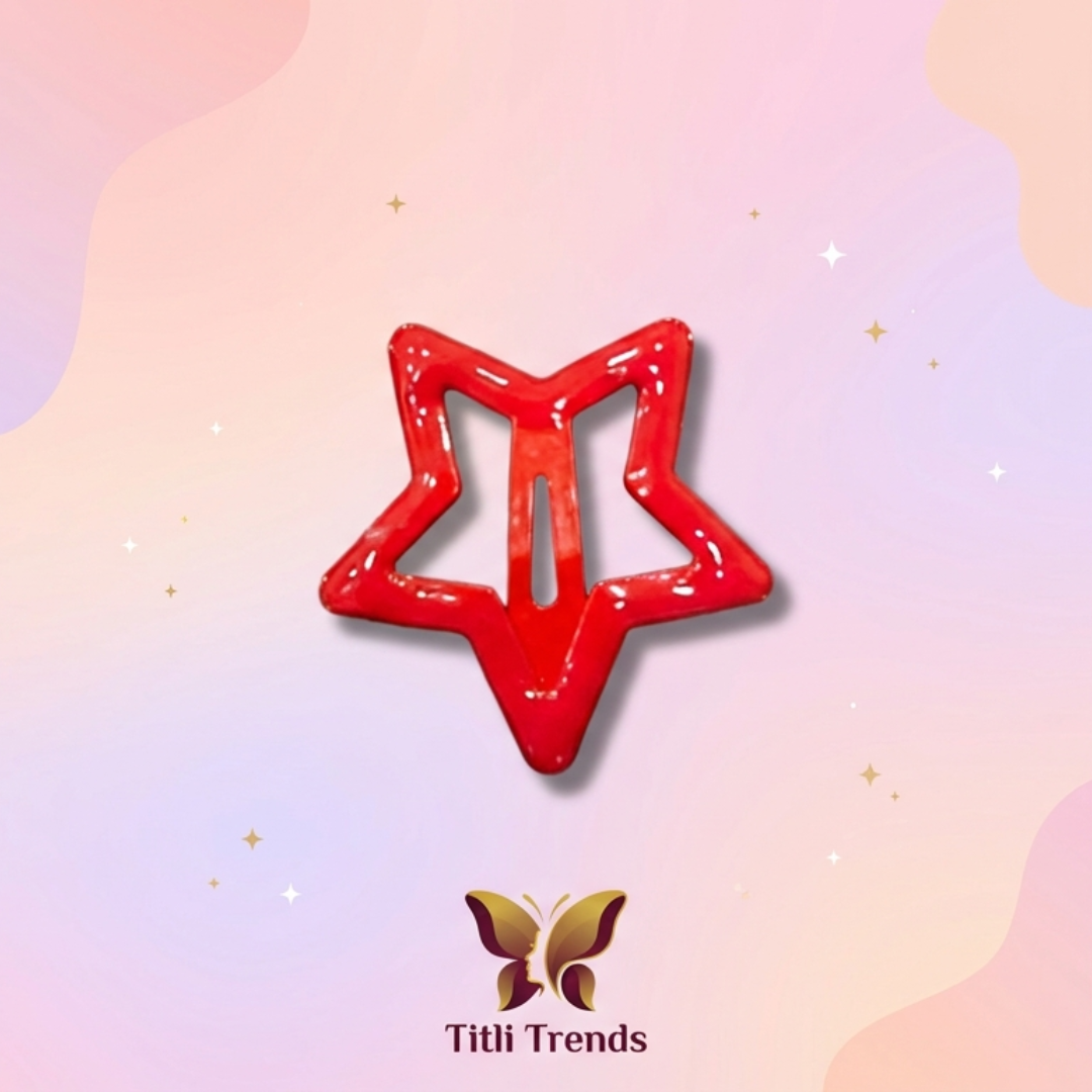 6 Pcs Kawaii Cartoon Star Hair Clips Set | Y2K Aesthetic Snap Barrettes for Girls - Image 4