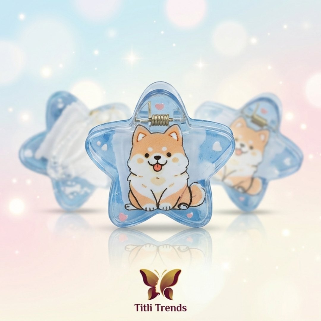 6 Pcs Kawaii Cartoon Star Hair Clips Set | Y2K Aesthetic Snap Barrettes for Girls - Image 6