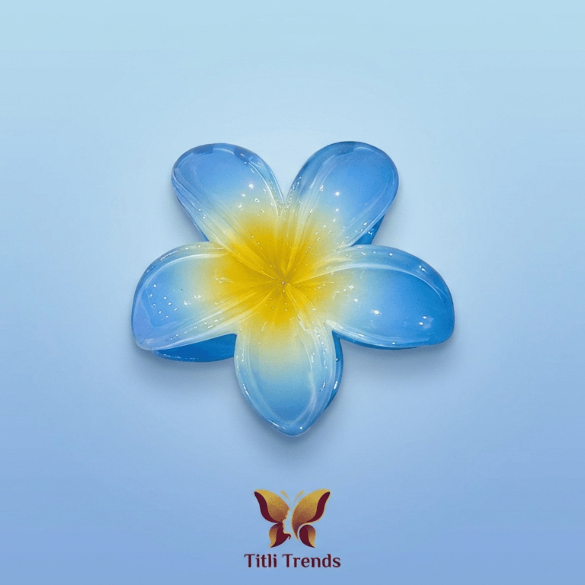 Aurora Bloom Floral Acrylic Hair Claw Clip Premium Flower Hair Clip for Women & Girls - Image 3