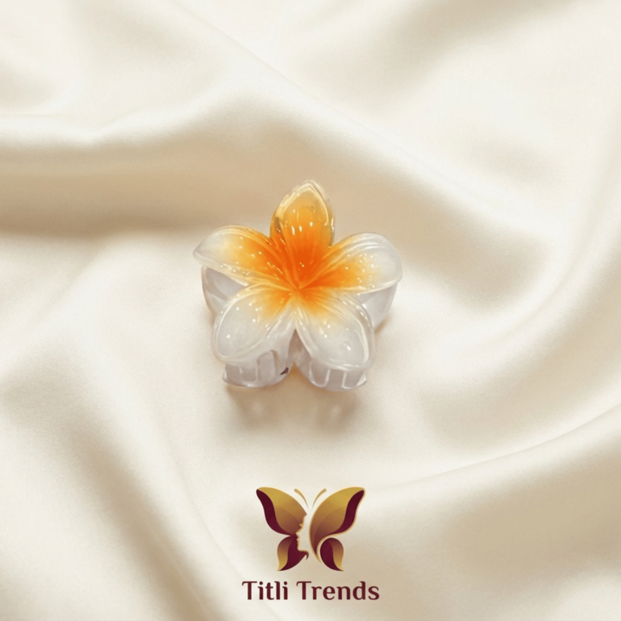 Aurora Bloom Floral Acrylic Hair Claw Clip Premium Flower Hair Clip for Women & Girls - Image 7