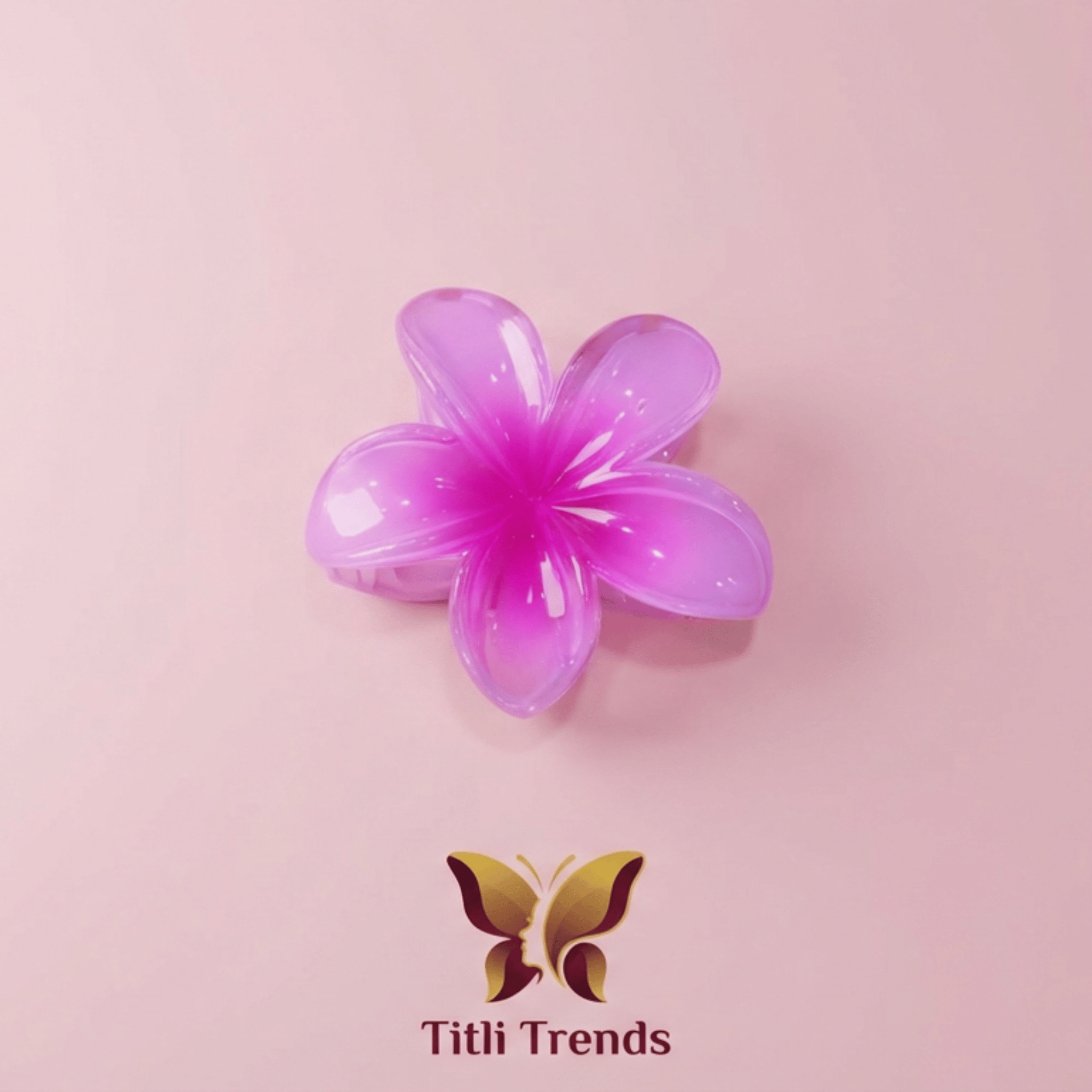 Aurora Bloom Floral Acrylic Hair Claw Clip Premium Flower Hair Clip for Women & Girls - Image 4