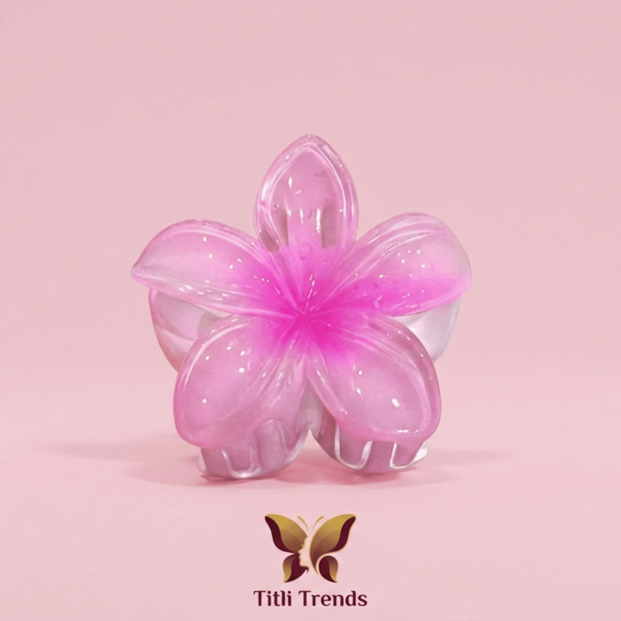 Aurora Bloom Floral Acrylic Hair Claw Clip Premium Flower Hair Clip for Women & Girls - Image 12