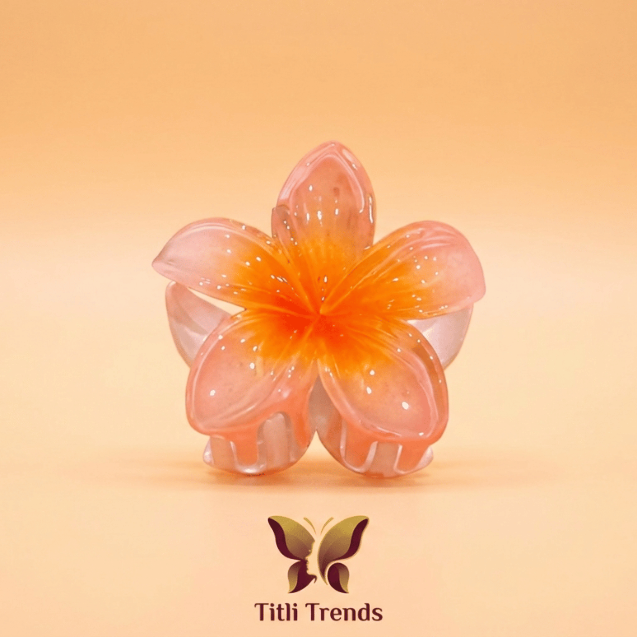 Aurora Bloom Floral Acrylic Hair Claw Clip Premium Flower Hair Clip for Women & Girls - Image 5