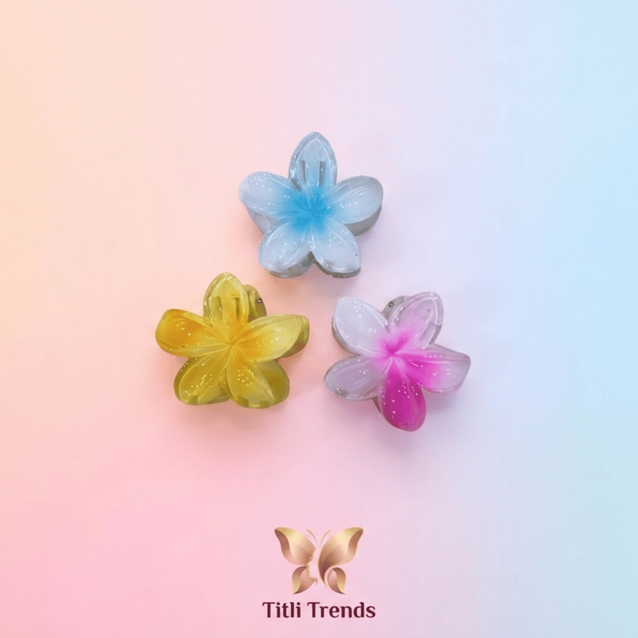 Bloom Glow Floral Claw Hair Clip Elegant Acrylic Flower Hair Clip Strong Hold Stylish Hair Accessory - Image 4