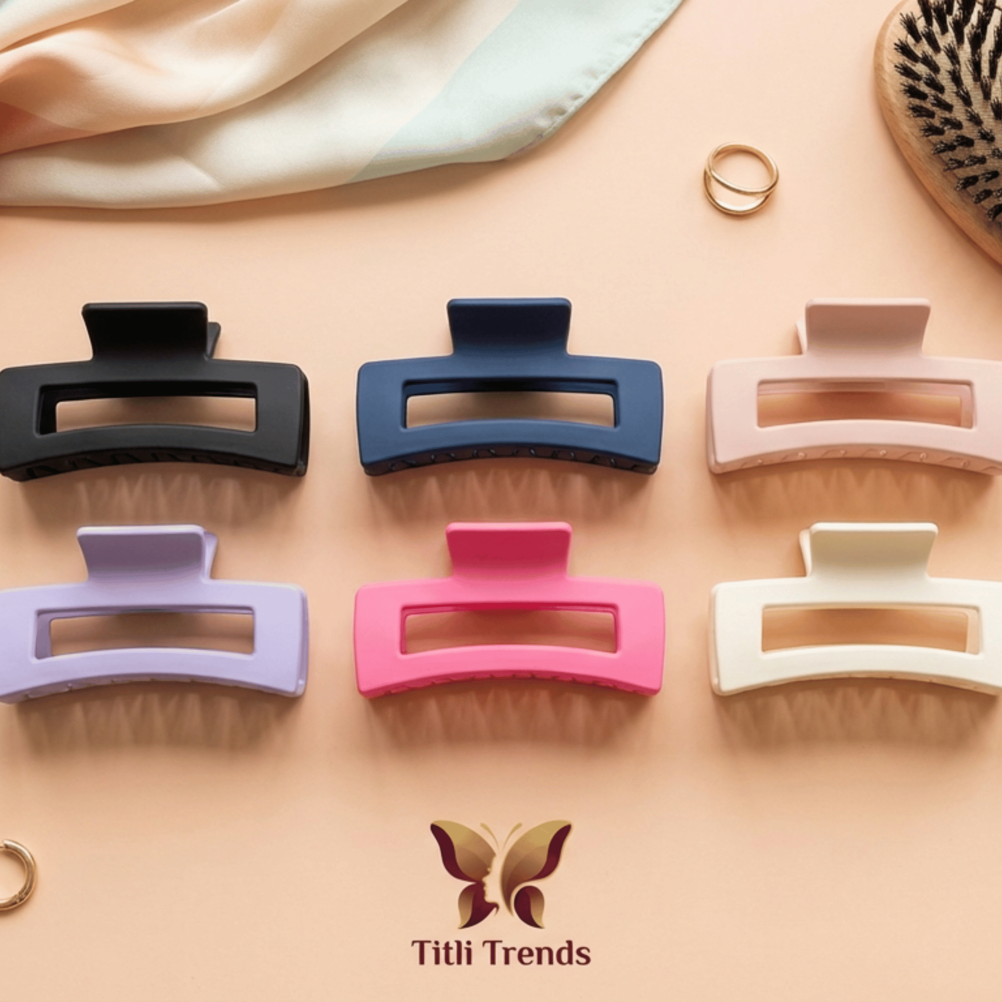 Matte Luxe Hair Claw Clip Premium Matte Acrylic Hair Clip | Multiple Sizes & Colors Available - Image 2