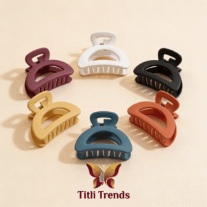 Elegant Matte Hair Claw Clip – Strong Hold Classic Fashion Hair Clamp