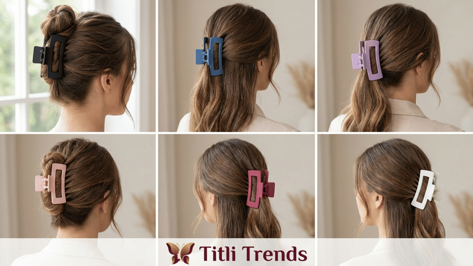 Matte Luxe Hair Claw Clip Premium Matte Acrylic Hair Clip | Multiple Sizes & Colors Available - Image 5