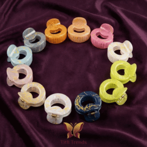 Golden Splash Acrylic Claw Clip Premium Hair Clip