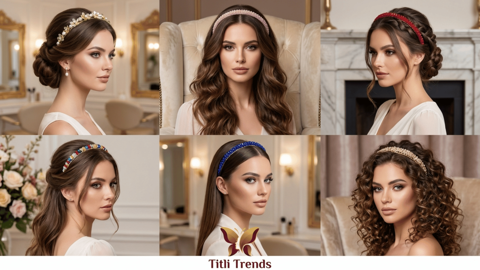 Luxe Crystal Floral Hair Headband for Girls & Women - Image 10