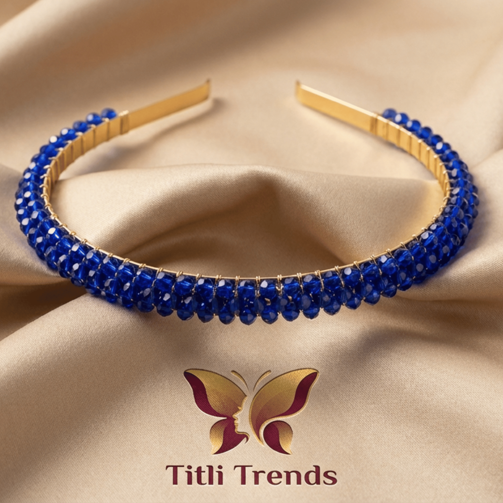 Luxe Crystal Floral Hair Headband for Girls & Women - Image 8