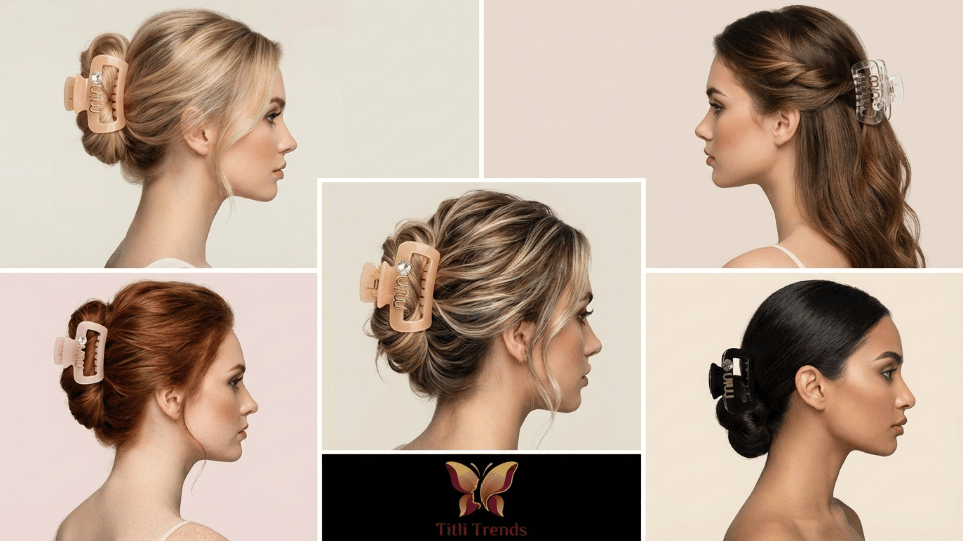 Luxury Minimal Crystal Accent Rectangle Hair Claw Clip Strong Hold Acrylic Clutcher for Women & Girls - Image 6