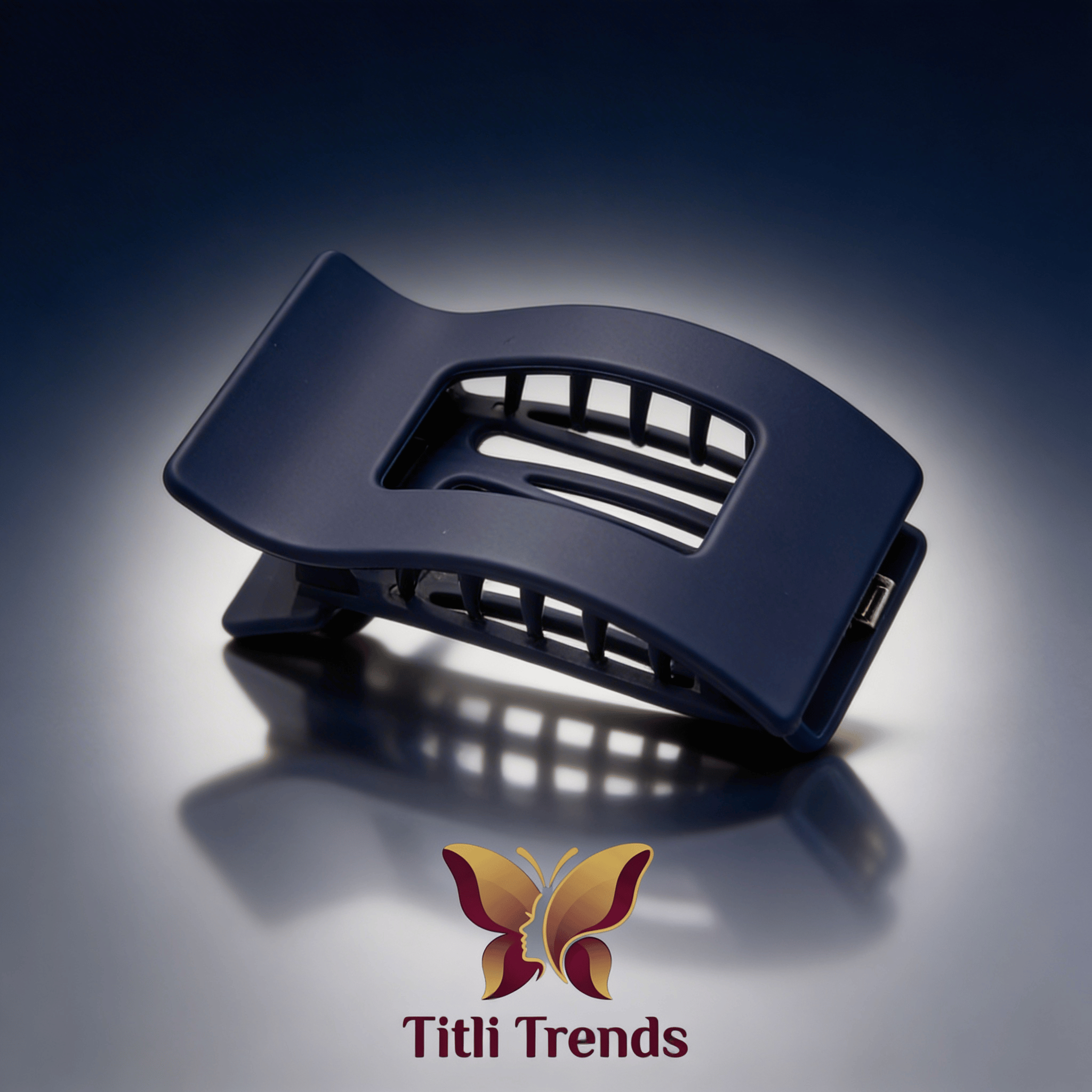 Matte Double Grip Rectangle Hair Claw Clip for Girls & Women - Image 5