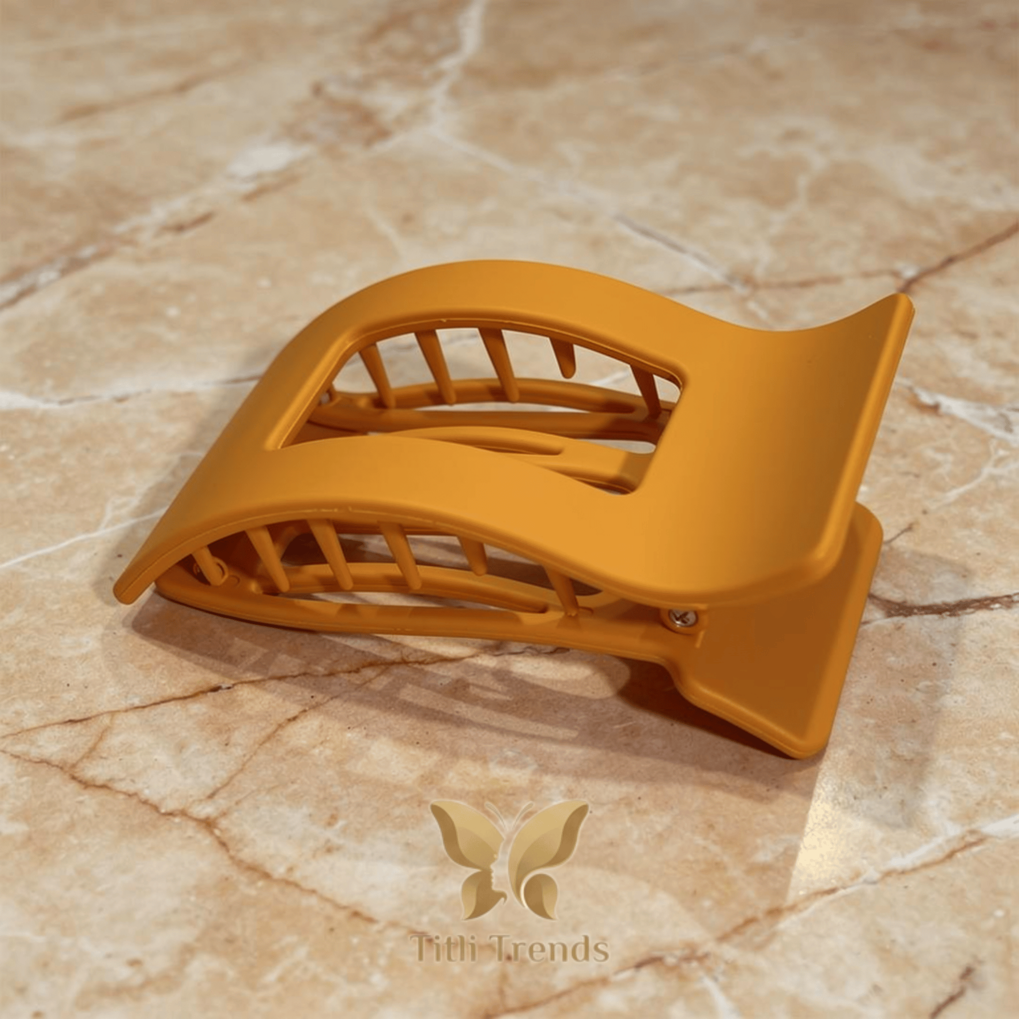 Matte Double Grip Rectangle Hair Claw Clip for Girls & Women - Image 8