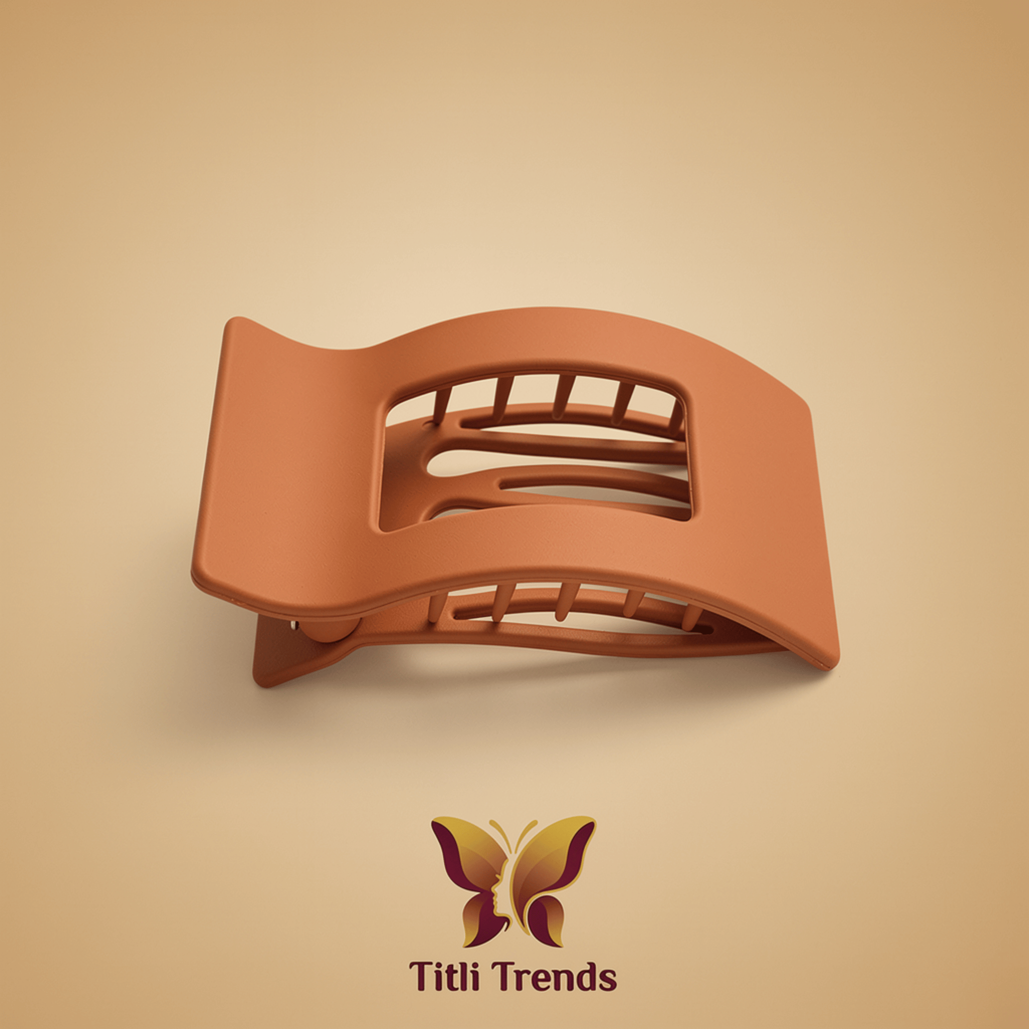 Matte Double Grip Rectangle Hair Claw Clip for Girls & Women - Image 9