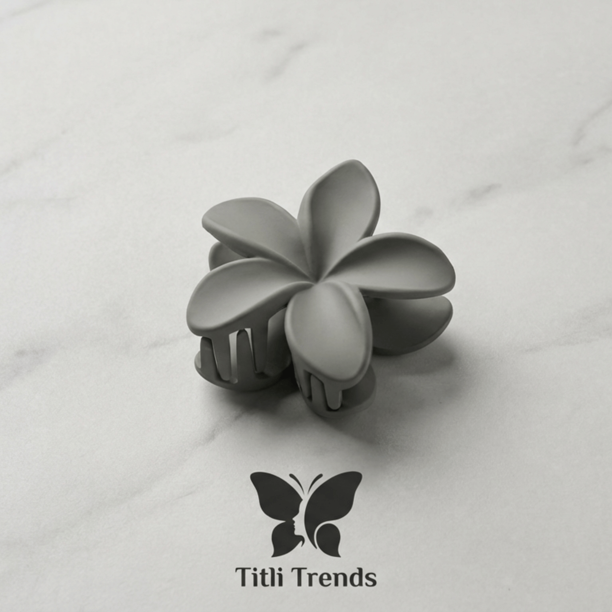 Matte Floral Hair Claw Clip Elegant Multi-Color Flower Hair Clip for Women & Girls | Strong Hold Matte Finish - Image 9