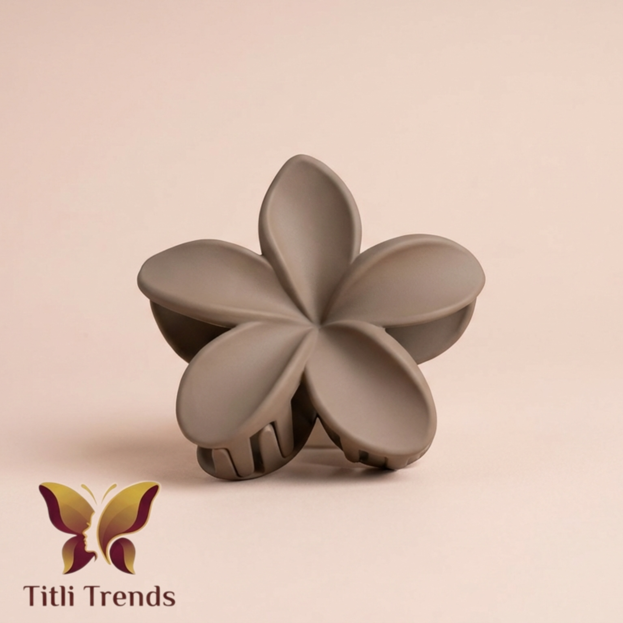 Matte Floral Hair Claw Clip Elegant Multi-Color Flower Hair Clip for Women & Girls | Strong Hold Matte Finish - Image 8