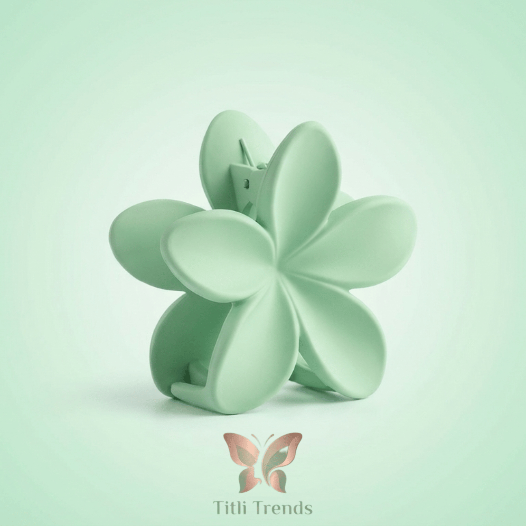 Matte Floral Hair Claw Clip Elegant Multi-Color Flower Hair Clip for Women & Girls | Strong Hold Matte Finish - Image 4