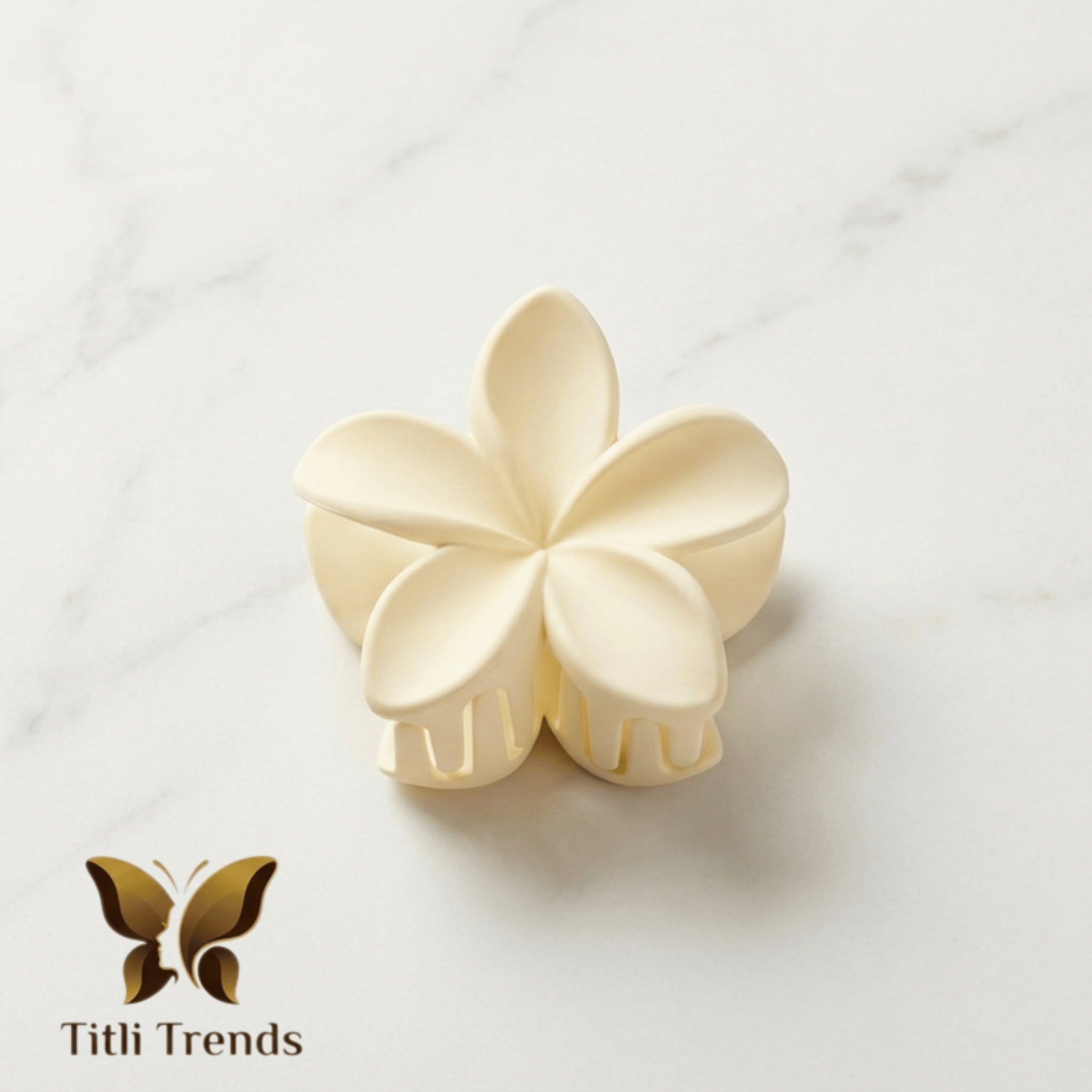 Matte Floral Hair Claw Clip Elegant Multi-Color Flower Hair Clip for Women & Girls | Strong Hold Matte Finish - Image 13