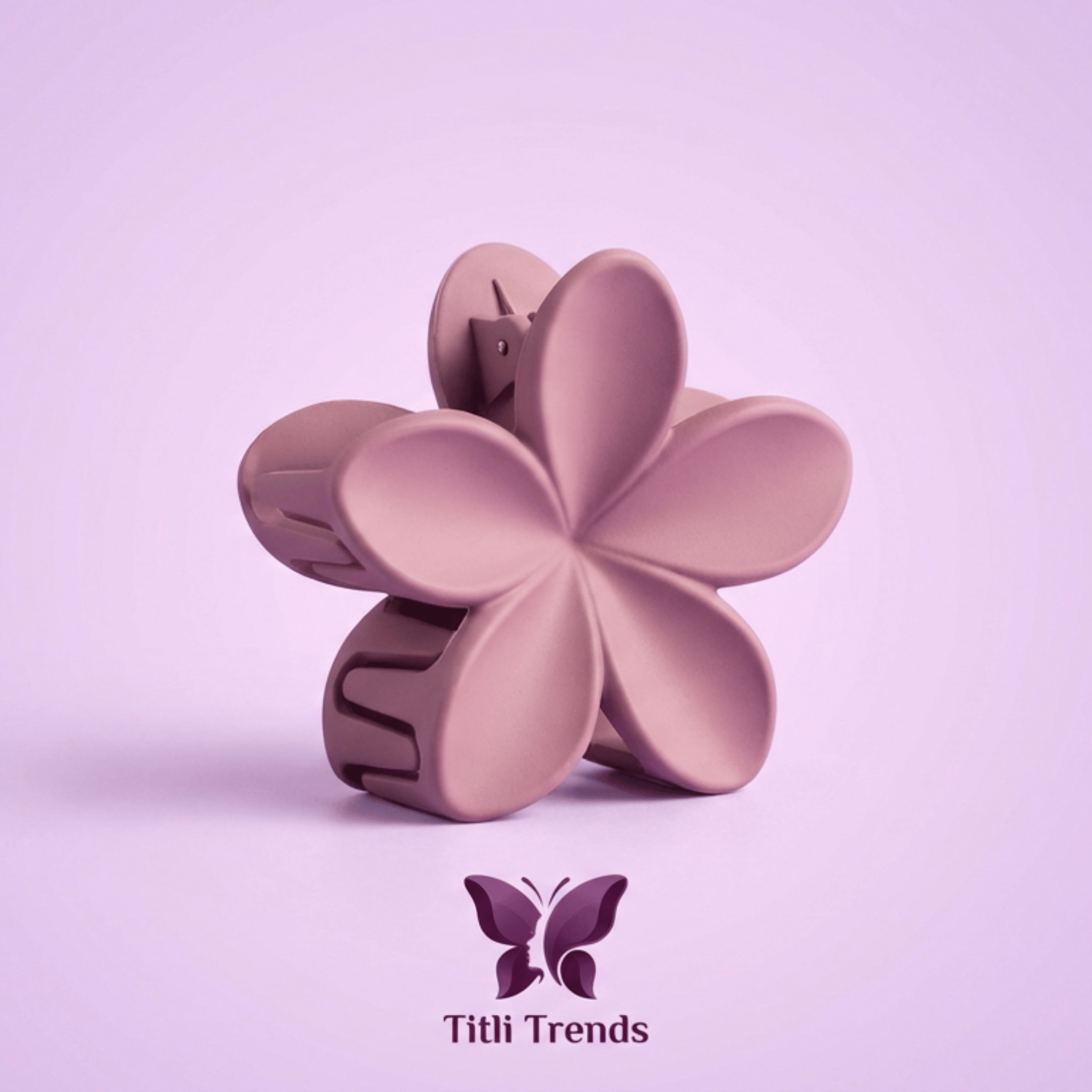 Matte Floral Hair Claw Clip Elegant Multi-Color Flower Hair Clip for Women & Girls | Strong Hold Matte Finish - Image 14