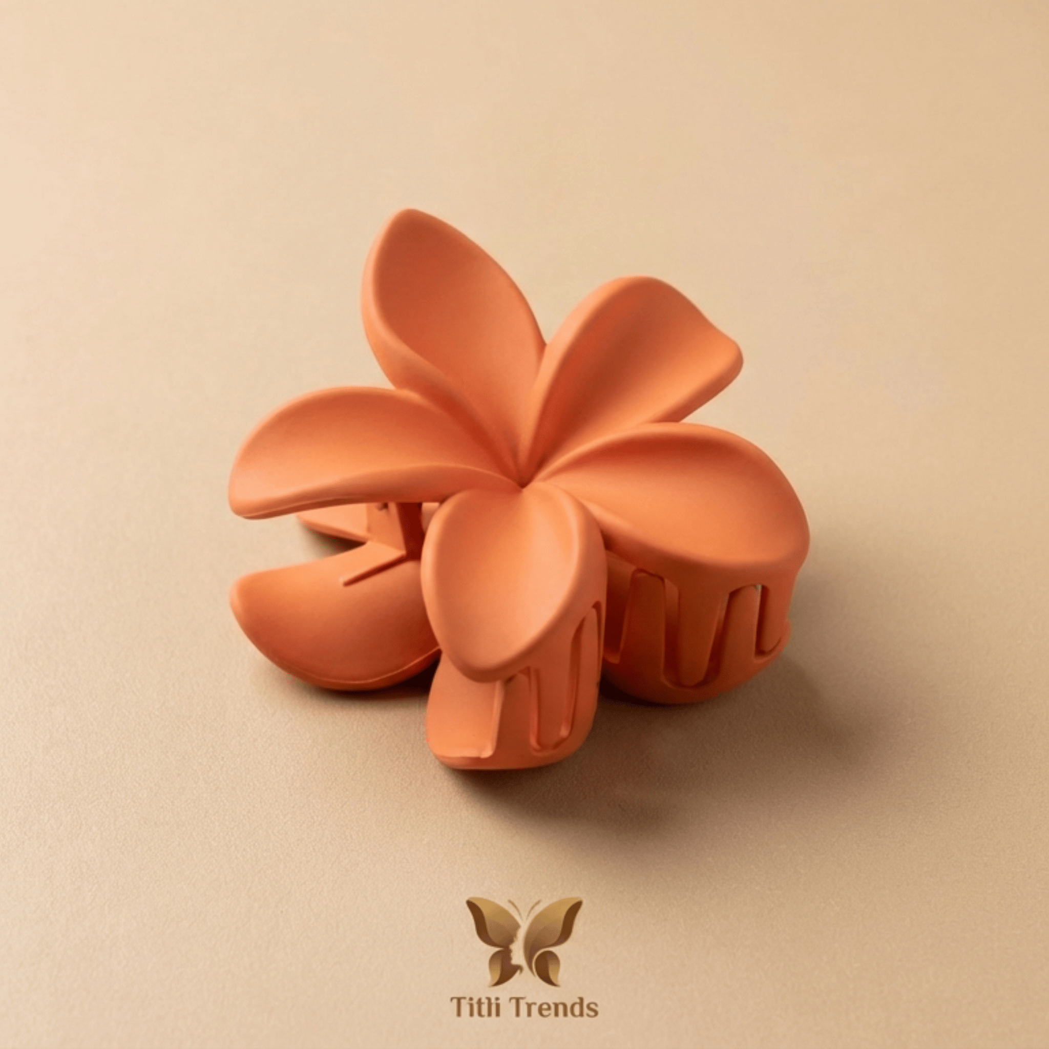 Matte Floral Hair Claw Clip Elegant Multi-Color Flower Hair Clip for Women & Girls | Strong Hold Matte Finish - Image 10