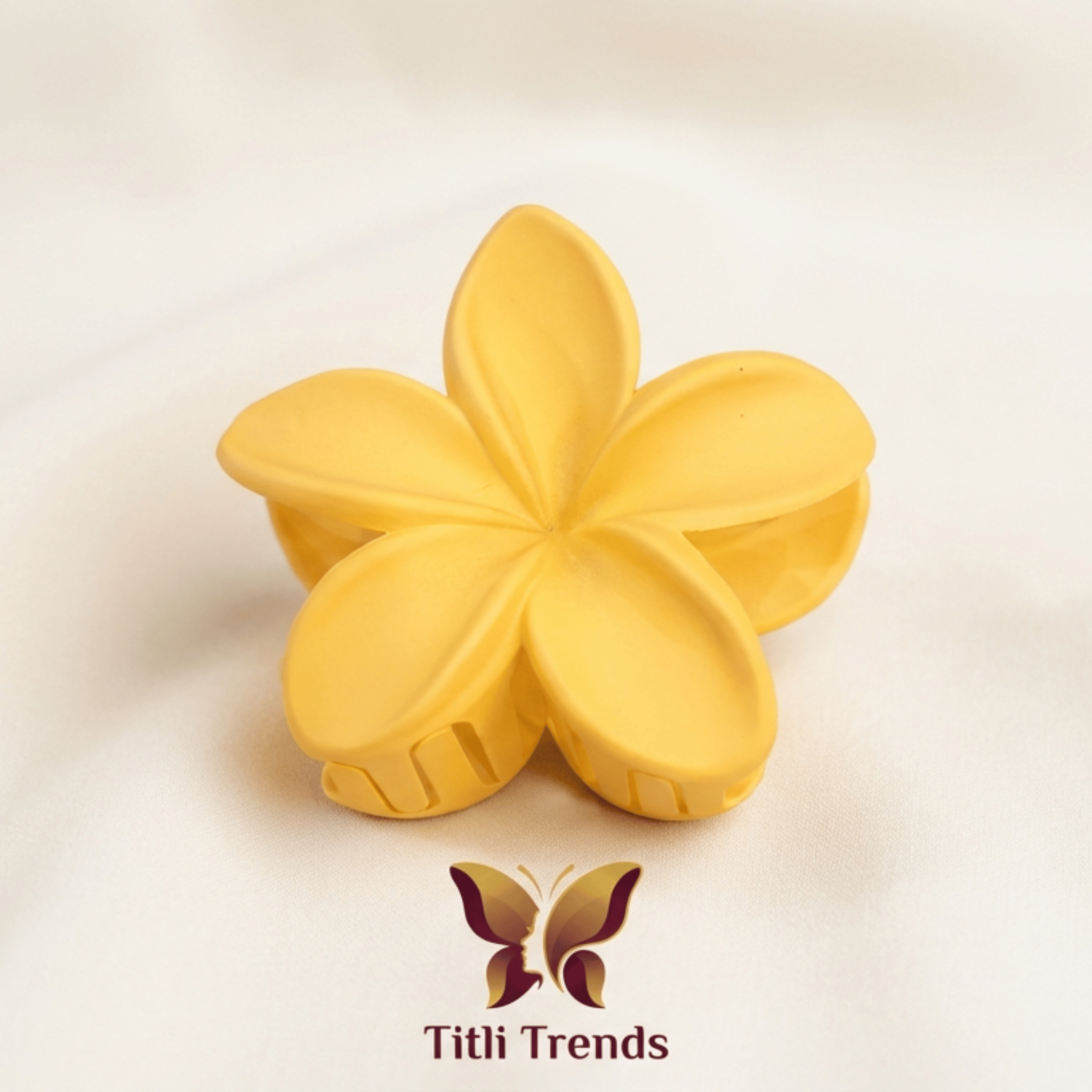 Matte Floral Hair Claw Clip Elegant Multi-Color Flower Hair Clip for Women & Girls | Strong Hold Matte Finish - Image 5