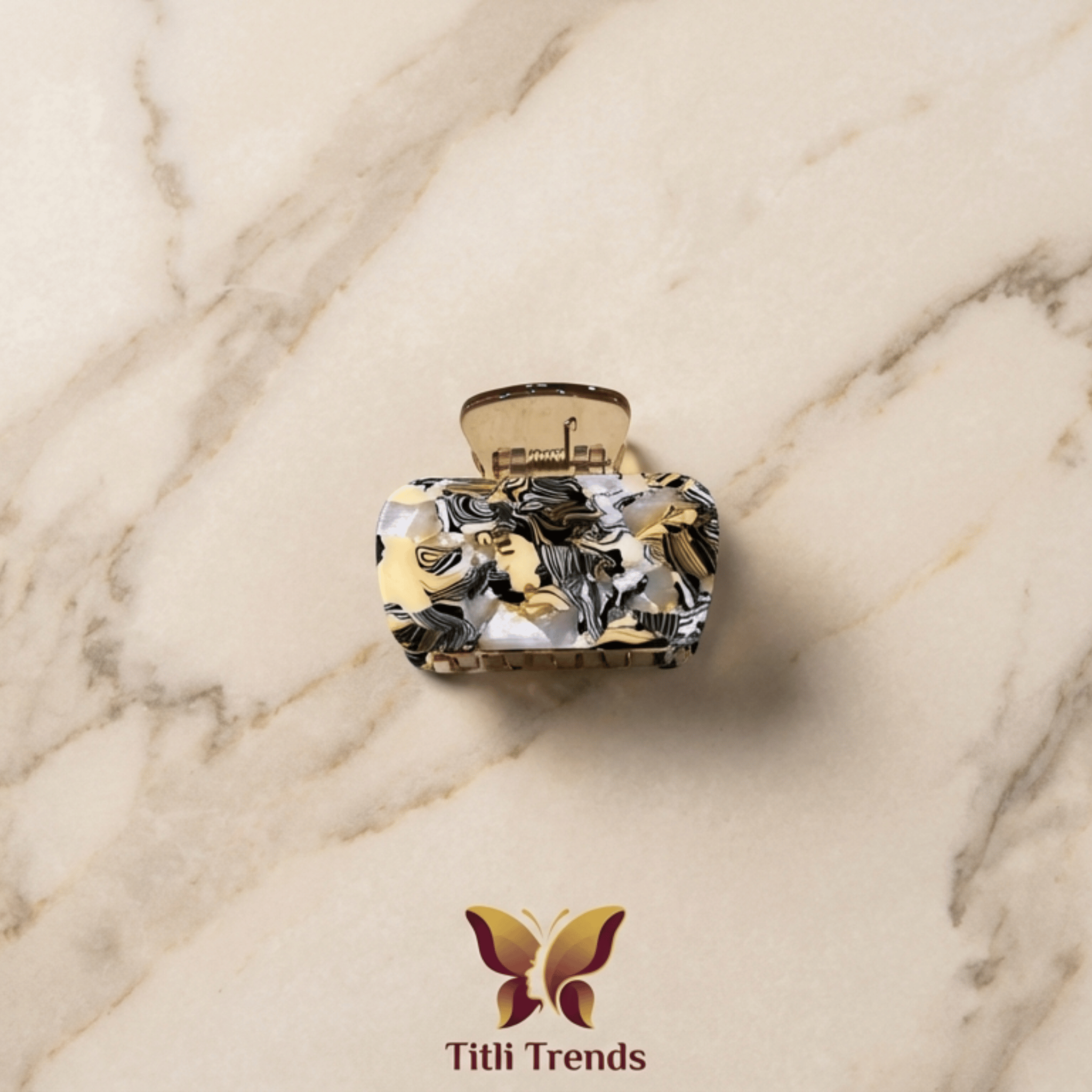 Matte Loop Hair Claw Clip Multi-Color Strong Hold Hair Clip for Women & Girls | Stylish Matte Hair Accessory - Image 5