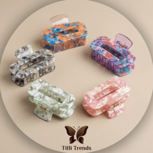 Matte Loop Hair Claw Clip Multi-Color Strong Hold Hair Clip for Women & Girls | Stylish Matte Hair Accessory