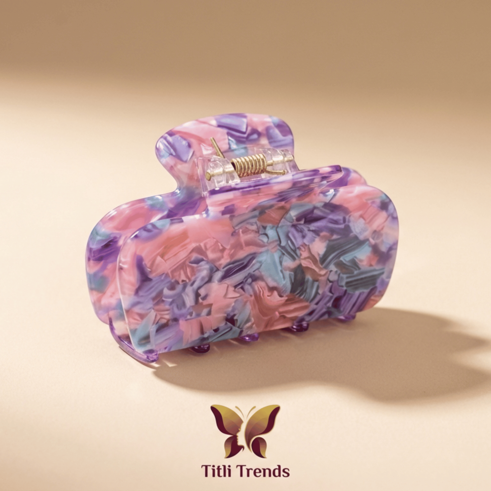 Matte Loop Hair Claw Clip Multi-Color Strong Hold Hair Clip for Women & Girls | Stylish Matte Hair Accessory - Image 6