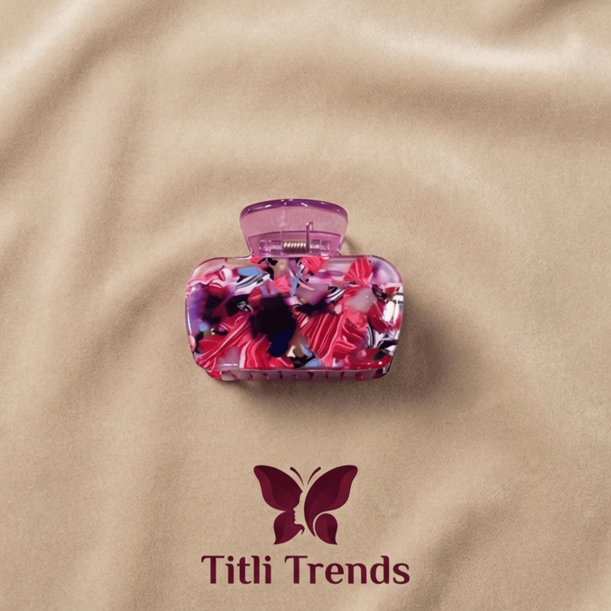 Matte Loop Hair Claw Clip Multi-Color Strong Hold Hair Clip for Women & Girls | Stylish Matte Hair Accessory - Image 10