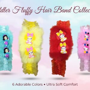 Toddler Fluffy Hair Band – Soft Princess Cartoon Baby Headband